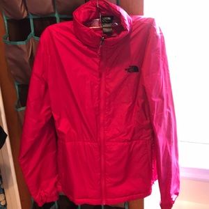 North Face pink puffer jacket
